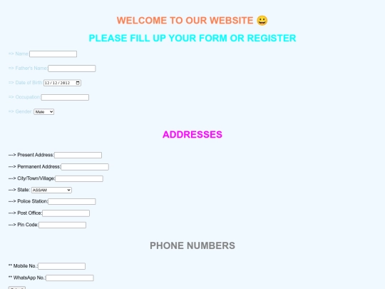 form creatded by ahmed khalil screenshot