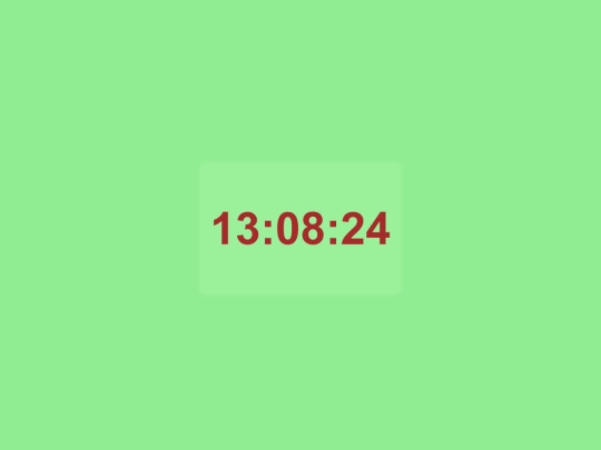 live clock screenshot
