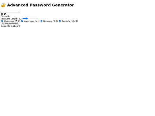 password generator screenshot