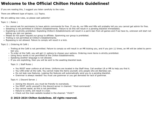 rules screenshot