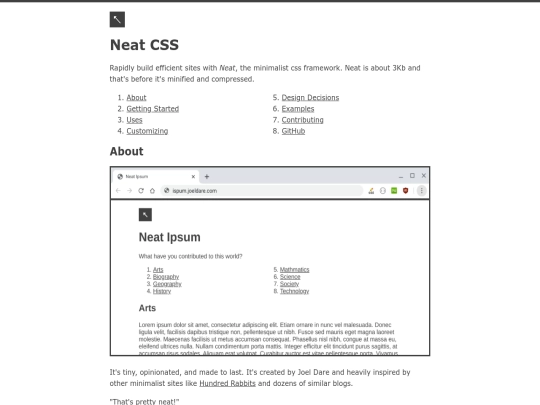 Neat CSS screenshot