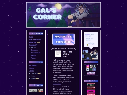 about-me screenshot