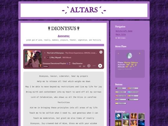 witch/altars/dionysus screenshot