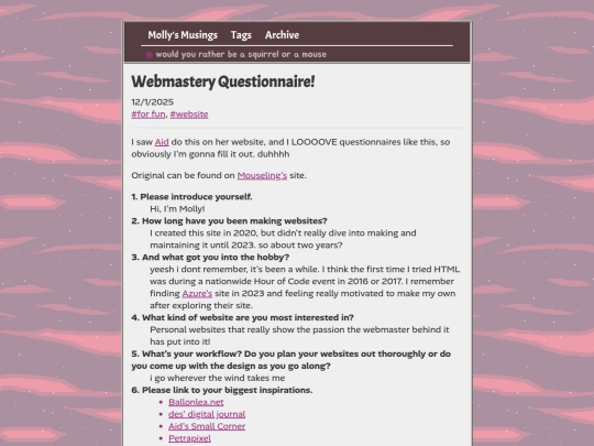 zonelots/posts/2025-12-01-Webmaster-Questionnaire screenshot