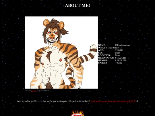 aboutme screenshot