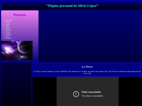 Vidweo/Pagina con video screenshot