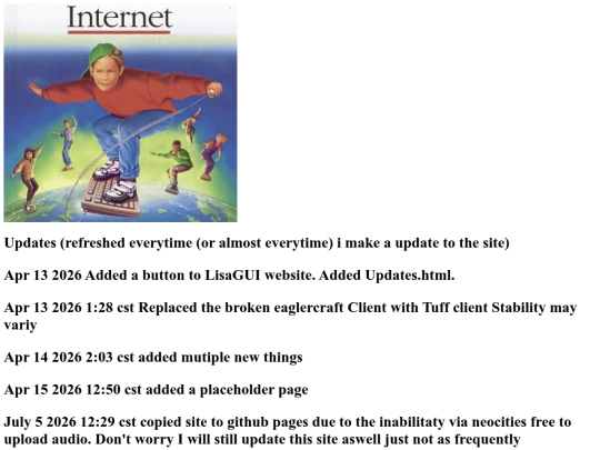 Updates screenshot