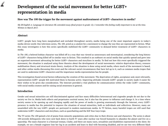 writing/lgbt-movement-the-100 screenshot