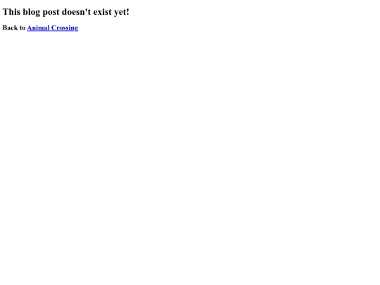 AnimalCrossing/404 screenshot