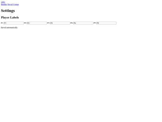 settings screenshot