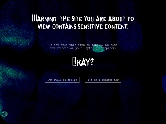 warning screenshot