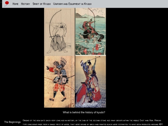History screenshot