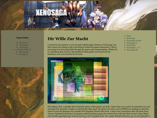 Xenosaga 1/XS1 screenshot