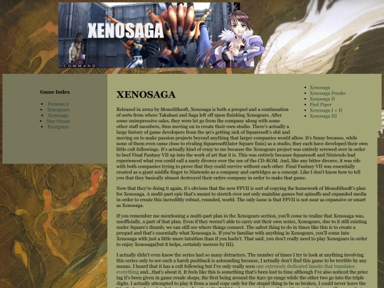 Xenosaga screenshot