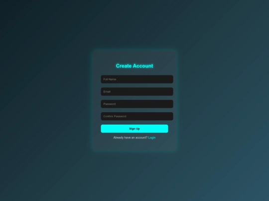 signup screenshot