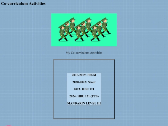 co-curriculumactivities screenshot