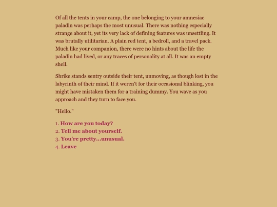 Shrike Introduction Act One screenshot