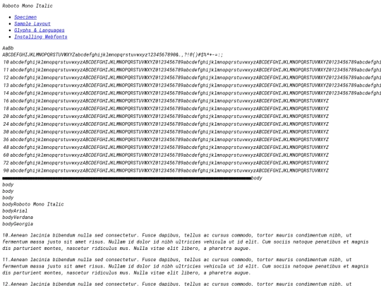 fonts/robotomono-italic-variablefont_wght-demo screenshot