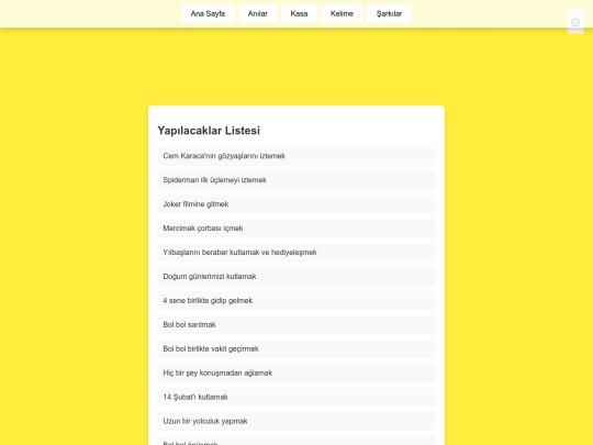 yapılacaklar screenshot