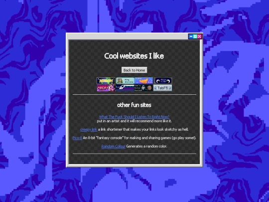 links screenshot