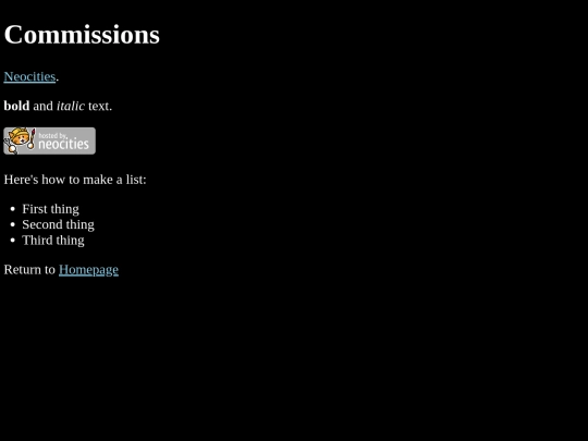 Homework 8/Commissions screenshot