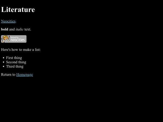 Homework 8/Literature screenshot