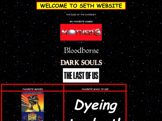 sethwebsite screenshot
