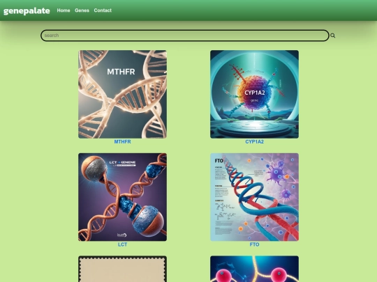 genepalate/collection screenshot