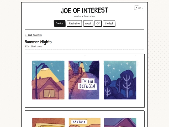 comics/summer-nights screenshot