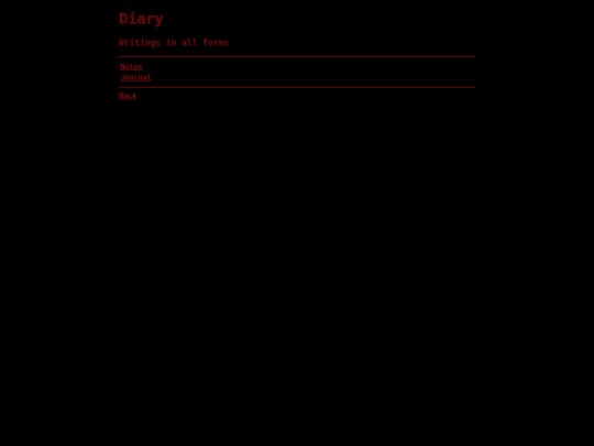 garage/diary screenshot