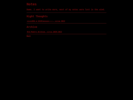 garage/diary/notes screenshot