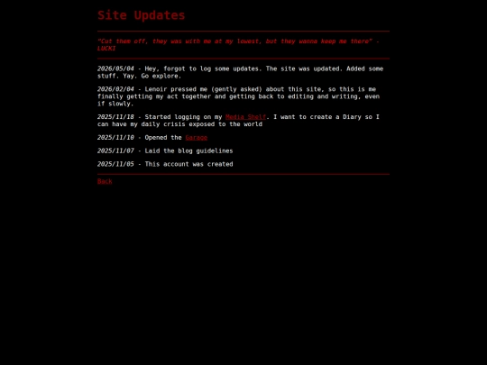 updates screenshot