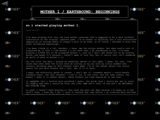 mother screenshot