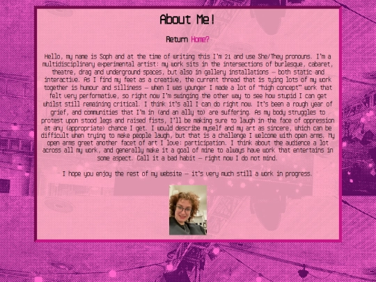 AboutMe screenshot