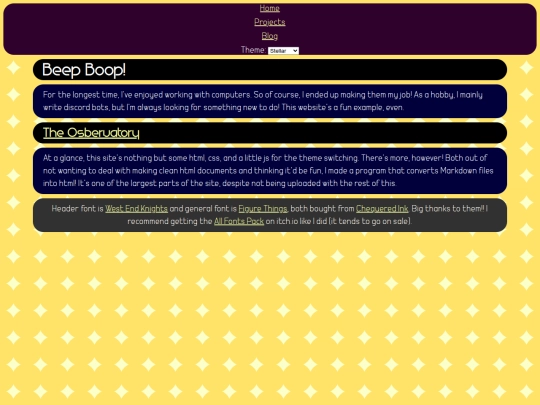 Pages/Projects/programming screenshot
