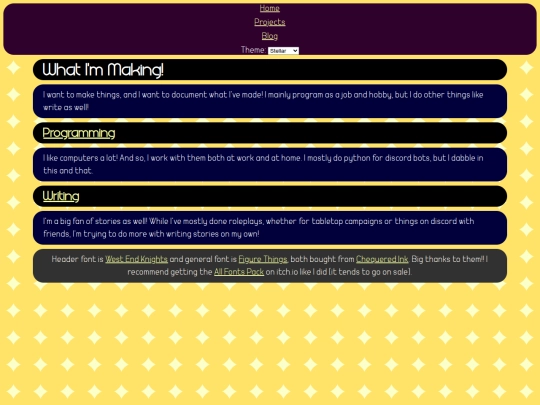 projects screenshot