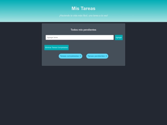 MisTareas screenshot