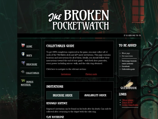 collectables screenshot