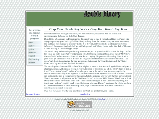 blog/2025/clap-your-hands-say-yeah-eponymous screenshot