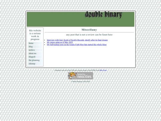 blog/misc screenshot
