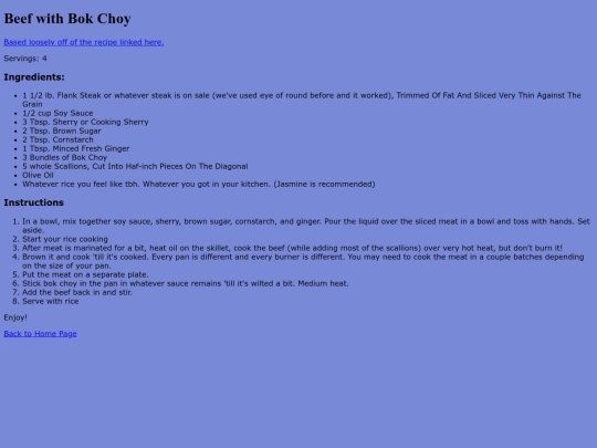 savory/beef-with-bok-choy screenshot
