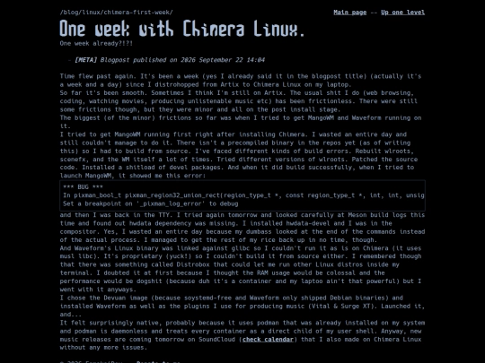 blog/linux/chimera-first-week screenshot