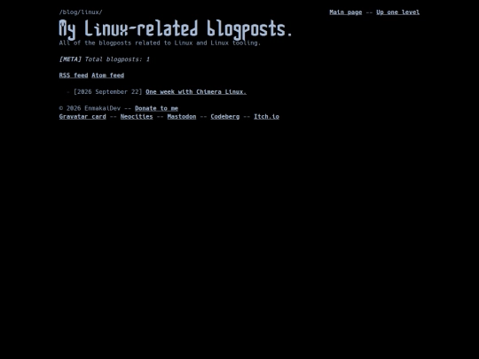 blog/linux screenshot