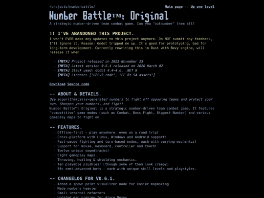 projects/numberbattle screenshot