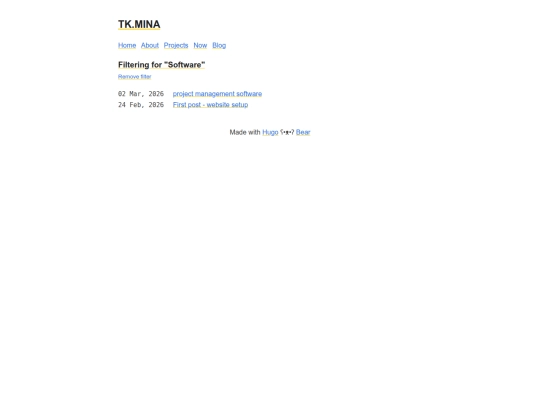 blog/software screenshot