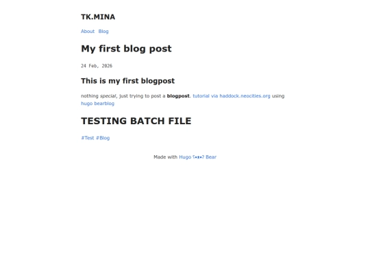 my-first-blog-post screenshot