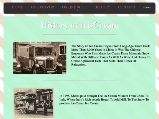 history screenshot