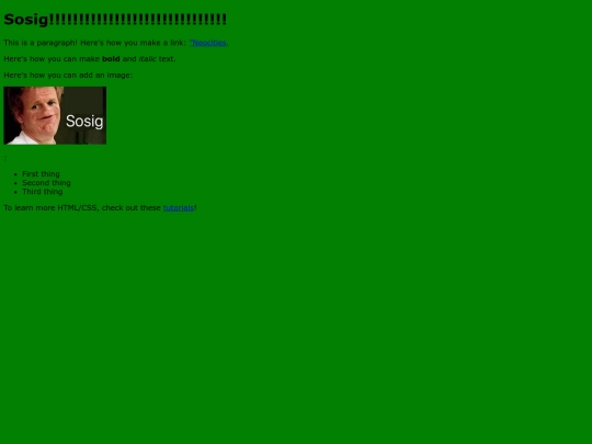 sosig screenshot
