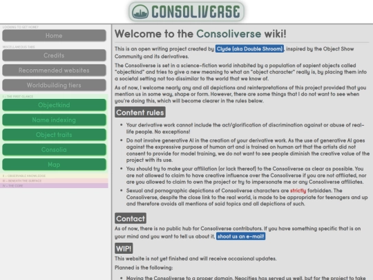 consoliverse/wiki screenshot