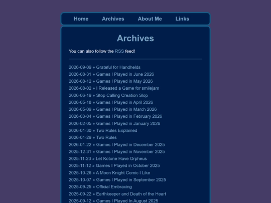 archives screenshot